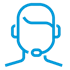 Customer Service Rep with Headset