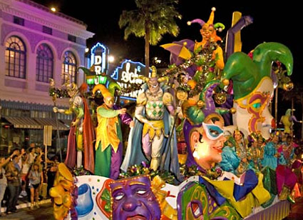 Mardi Gras parade float